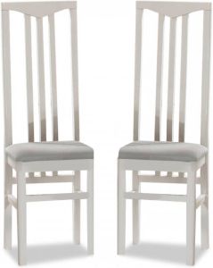 Mobistoxx Set van 2 stoelen LUXOR wit zilver