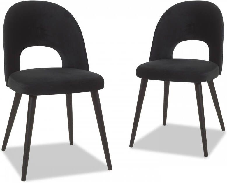 Mobistoxx Set van 2 stoelen MOSE zwart online kopen