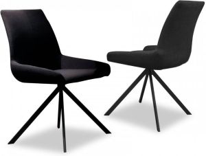 Mobistoxx Set van 2 stoelen SNAPO zwart