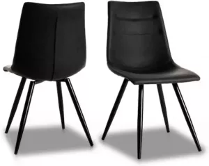 Mobistoxx Set van 2 stoelen XENA zwart