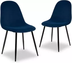Mobistoxx Set van 4 stoelen BOWIE donkerblauw