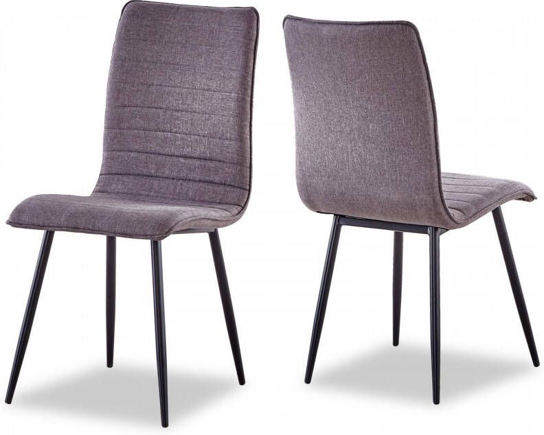 Mobistoxx Set van 6 stoelen EDITH grijs online kopen