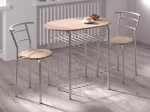 Mobistoxx Set van tafel en stoelen AIDARA sonoma eik grijs