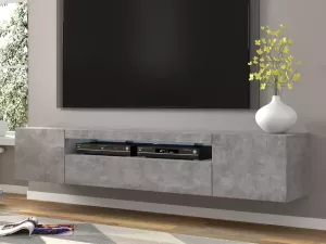 Mobistoxx Tv-meubel AUREO 3 deuren 200 cm beton met led