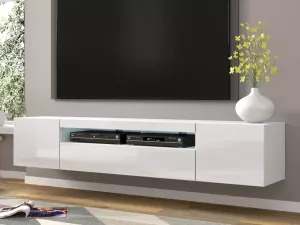 Mobistoxx Tv-meubel AUREO 3 deuren 200 cm hoogglans wit zonder led
