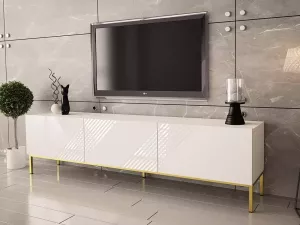 Mobistoxx Tv-meubel EXILA 3 deuren hoogglans wit