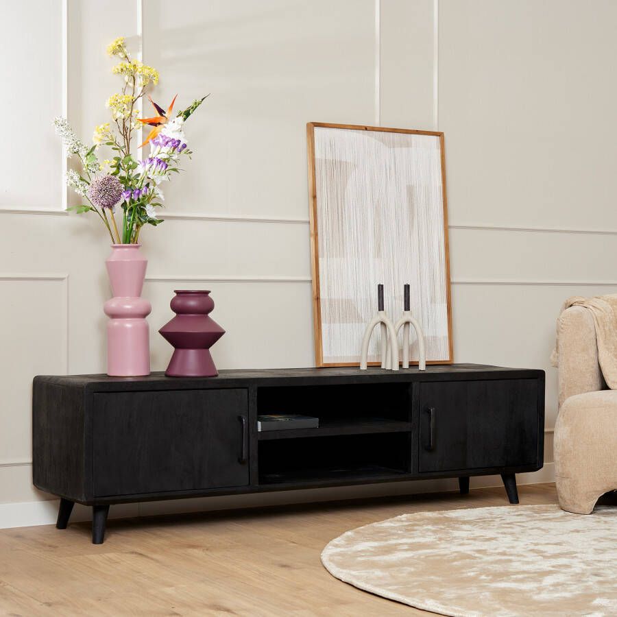Starfurn Tv meubel Omaha Black | 180 cm|STF-12552