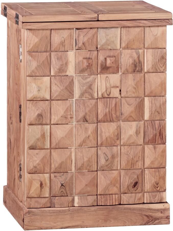 Wohnling Barkast acaciahout opvouwbaar 50x91x65 cm - Foto 2