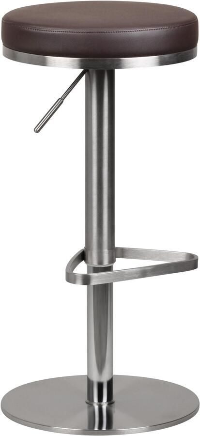 Wohnling Barkruk bruin draaibaar verstelbaar 82 cm