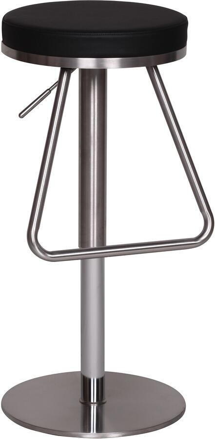 Ervesto Duurzame M6 roestvrij staal barkruk bar stoel zwarte moderne kruk verstelbare design barkruk draaibare stabiel