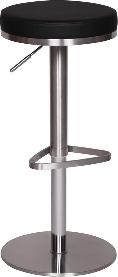 Wohnling Barkruk zwart roestvrij staal 82 cm