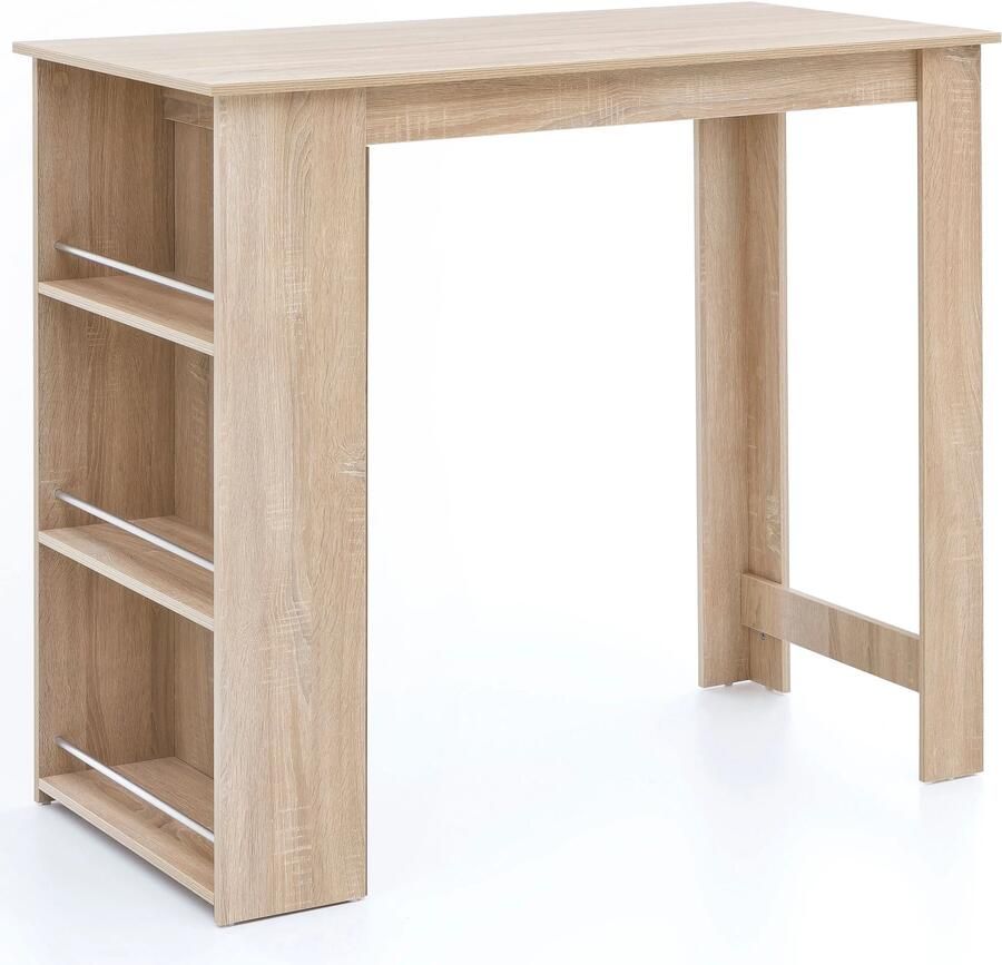 Wohnling Bartafel sonoma 120 cm breed