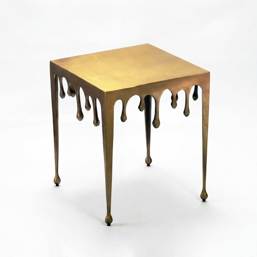 Wohnling Bijzettafel goud aluminium 46x51x46 cm