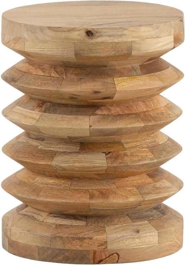 Sky Style Aura Mango Houten Bijzettafel Bangle