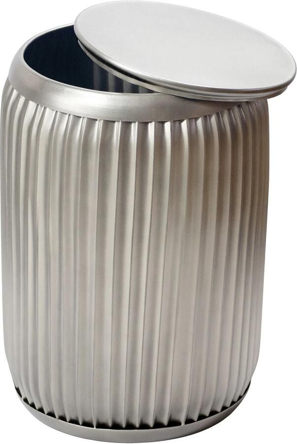 Wohnling Bijzettafel metaal zilver 35 cm afneembaar