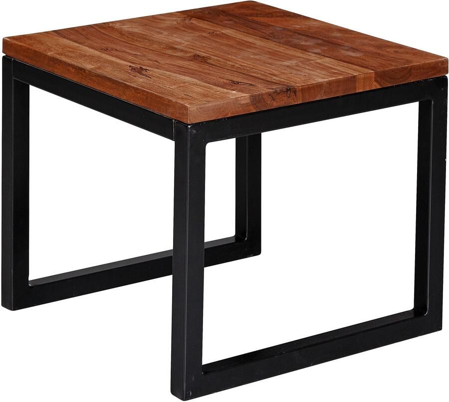 Wohnling Bijzettafel sheeshamhout 45x40x45 cm