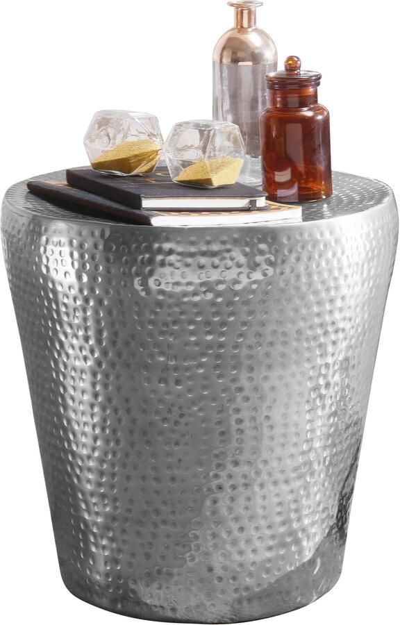 Wohnling Bijzettafel VIKRAM aluminium zilver 41 cm - Foto 4