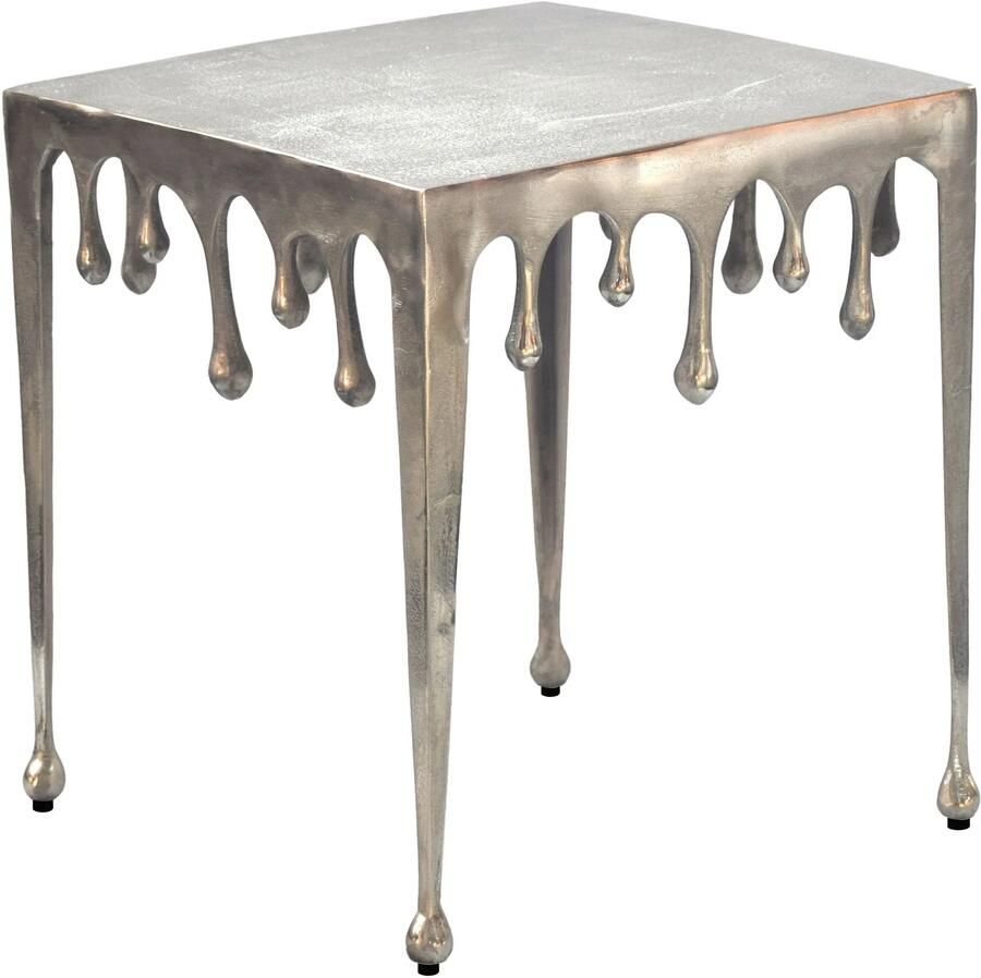 Wohnling Bijzettafel zilver aluminium 46x51x46 cm WL7.538