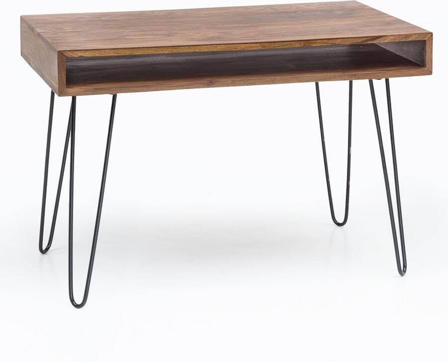 Wohnling Bureau bruin sheeshamhout 110 cm