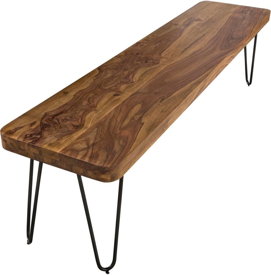 Wohnling Eetkamerbank BAGLI sheeshamhout 120 cm