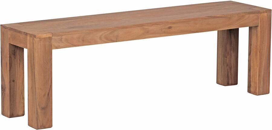Ervesto WOHNLING Eetkamerbank Houten Bank Keukenbank Acaciahout Modern en Ruimtebesparend Handgemaakt en Uniek