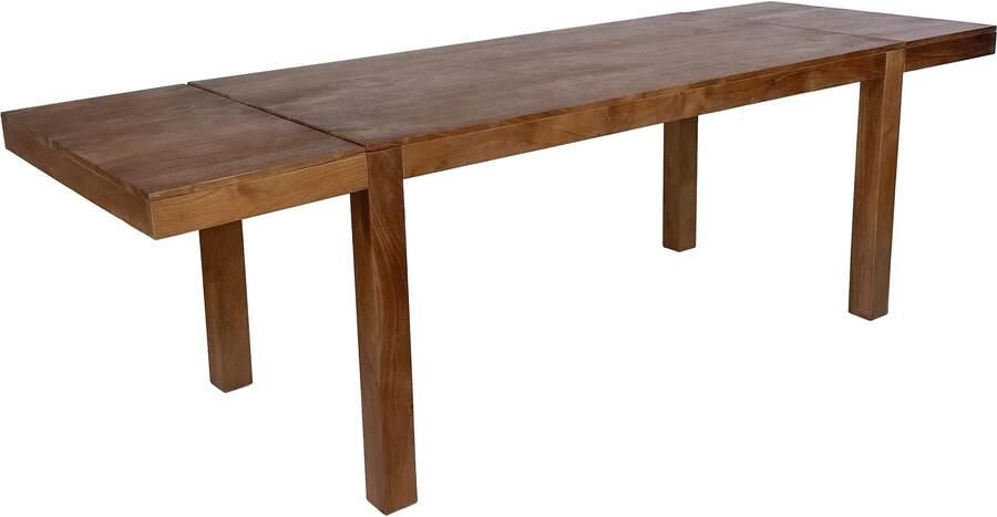 Wohnling Eettafel 160 240 cm Acacia Massief Hout Tijdloos Uitschuifbare Keukentafel 10 Personen Donkerbruin Grote Rechthoekige Eettafel Eenvoudig Houten Eettafel Handgemaakt