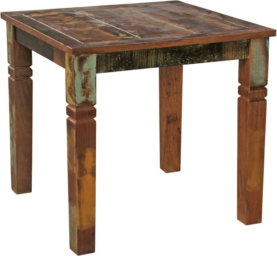 Wohnling Eettafel DELHI mangohout 80x80 cm