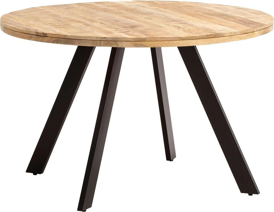 Wohnling Eettafel mangohout 120x120 cm