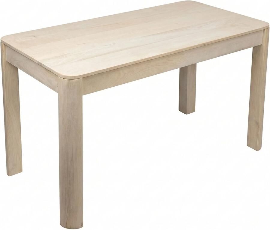 Wohnling Eettafel mangohout wit 120x60 cm