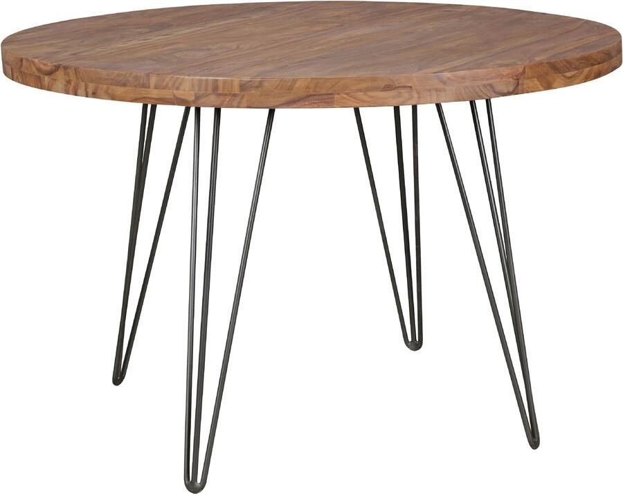 Wohnling Eettafel sheeshamhout rond 120 cm - Foto 2