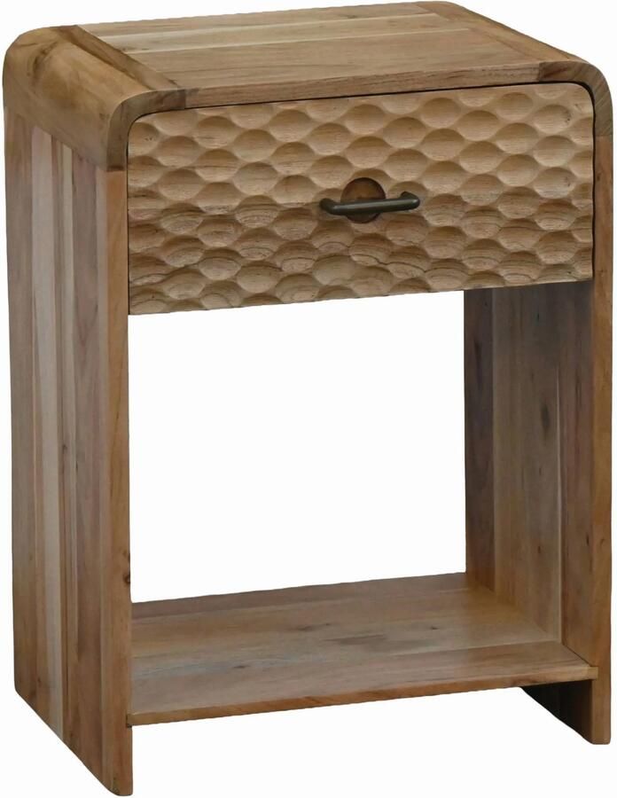 Wohnling Nachtkastje mangohout 54 cm hoog