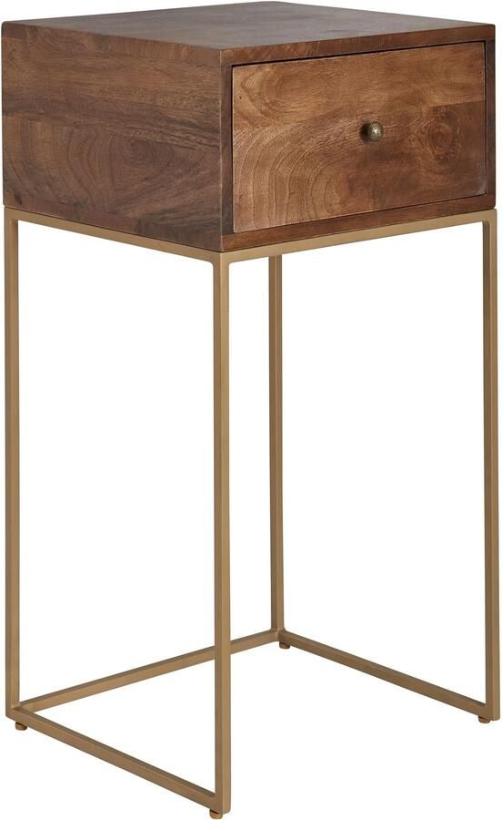 Wohnling Nachtkastje mangohout 75 cm hoog