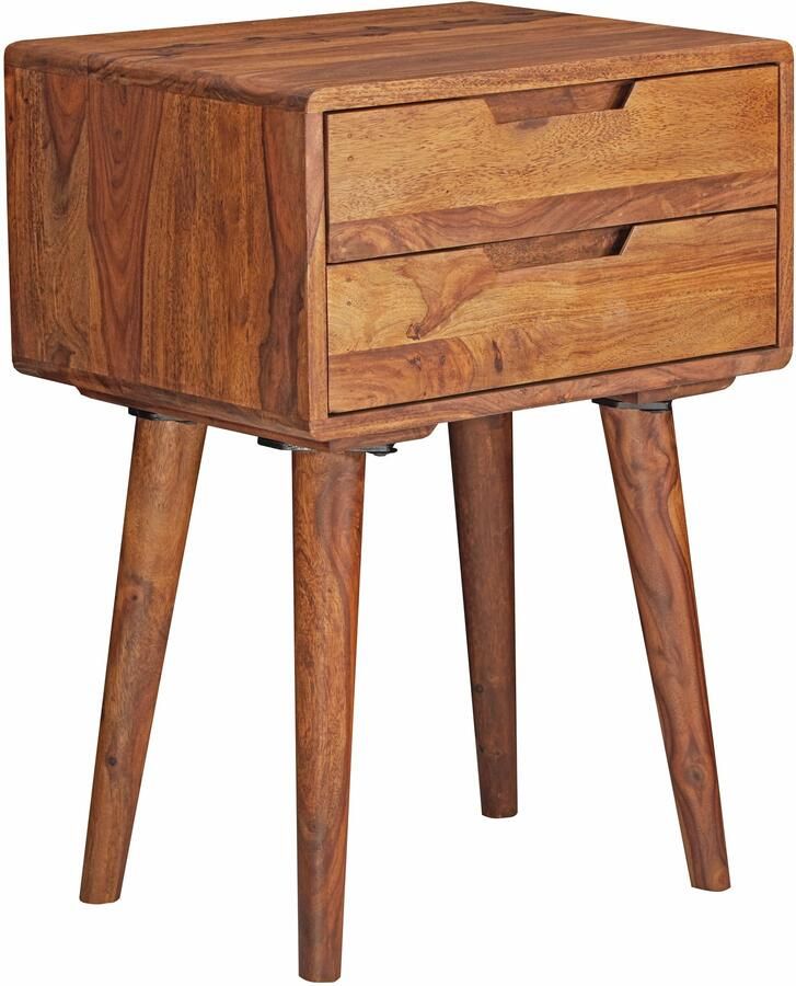 Wohnling Nachtkastje sheeshamhout bruin 47 cm