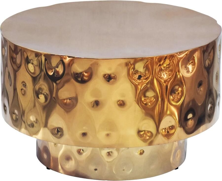 Wohnling Salontafel goud aluminium rond 60 cm