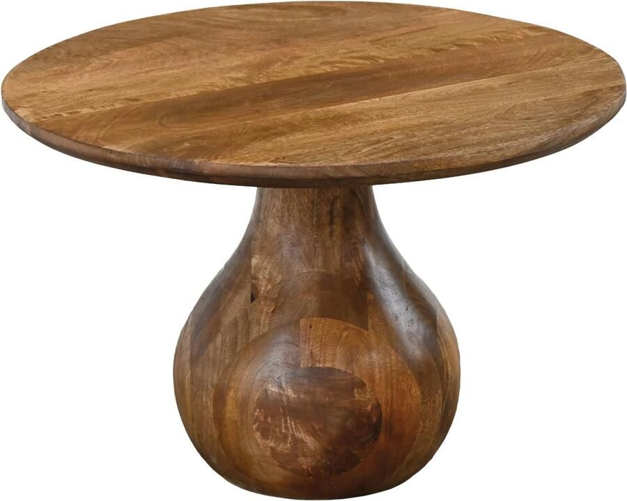 Wohnling Salontafel mangohout 60 cm rond druppelvorm