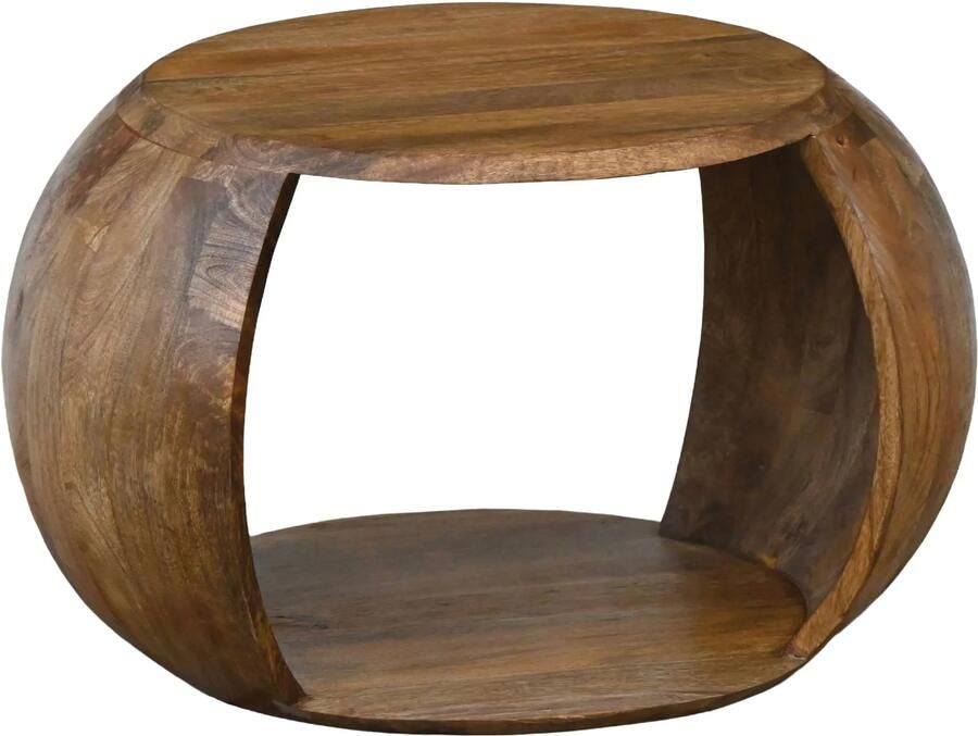 Wohnling Salontafel mangohout 60 cm rond