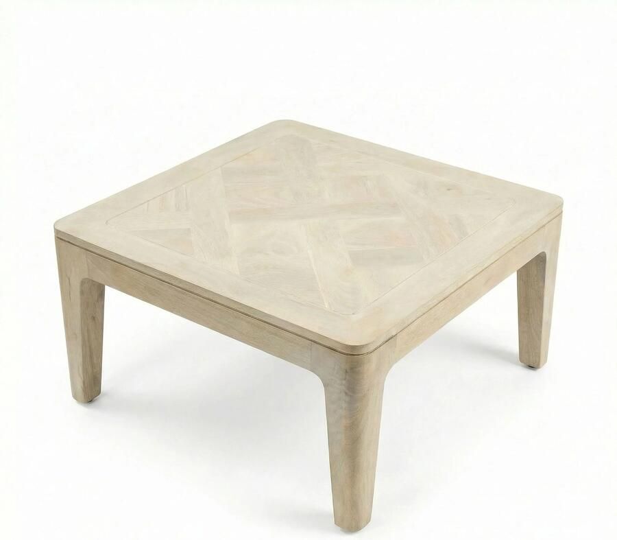 Wohnling Salontafel mangohout white wash 60 cm
