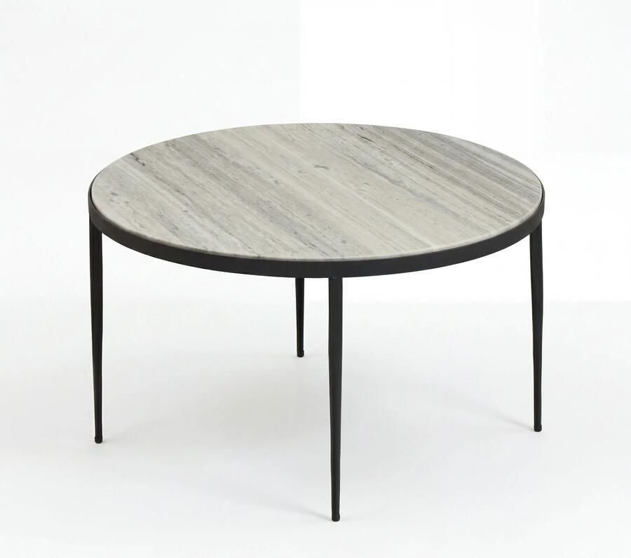 Wohnling Salontafel marmer wit 70 cm rond