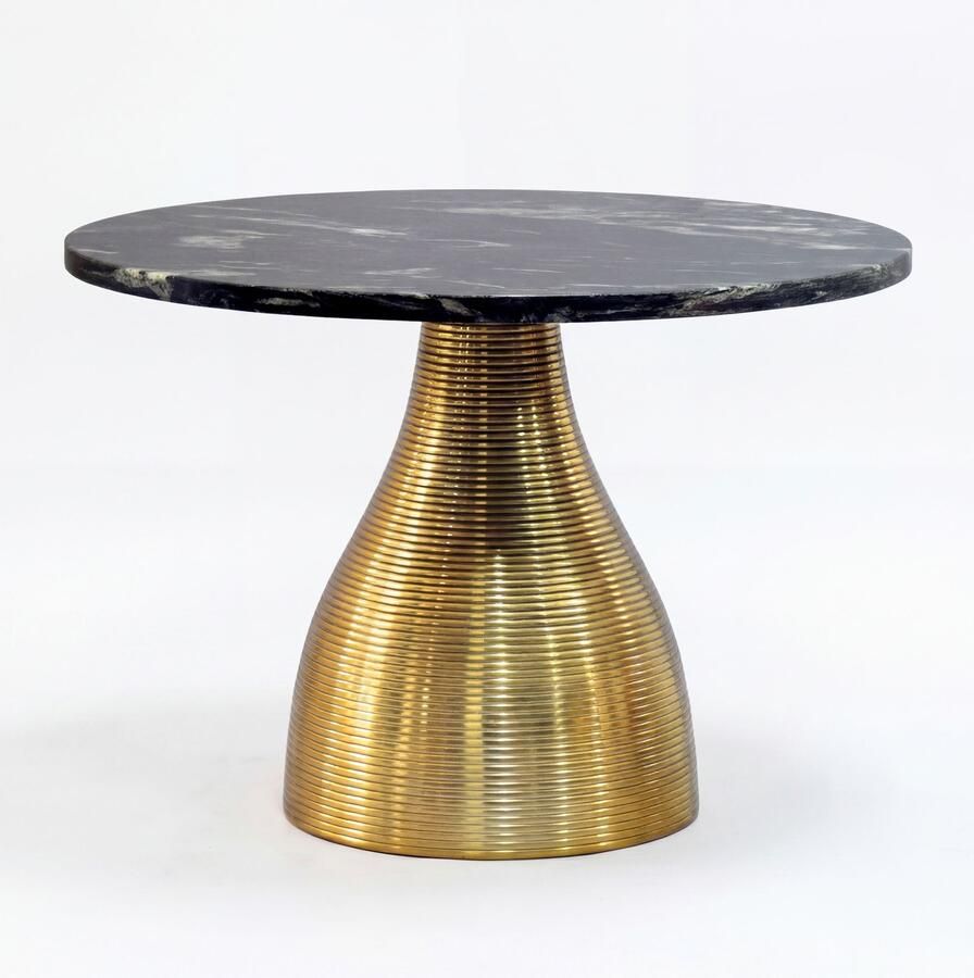 Wohnling Salontafel metaal marmer zwart 60 cm