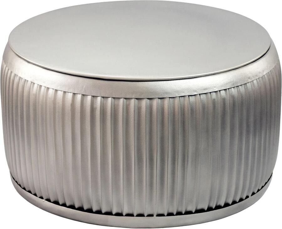 Wohnling Salontafel metaal zilver 60 cm afneembaar