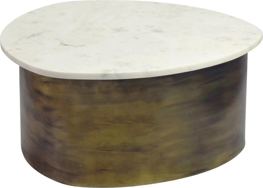 Wohnling Salontafel wit marmer 63 cm rond