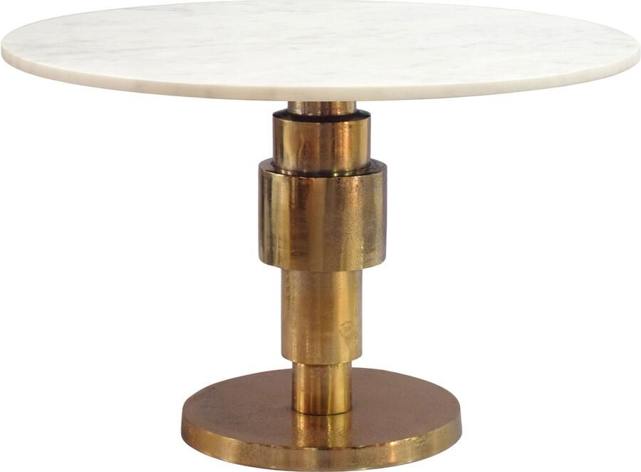 Wohnling Salontafel wit marmeren blad 60x60 cm Wit - Foto 2