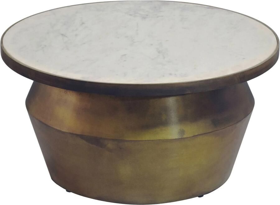 Wohnling Salontafel wit marmerlook 60 cm