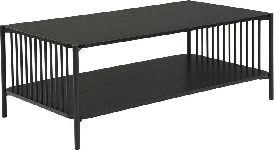 Wohnling Salontafel zwart eikenlook 110x60 cm
