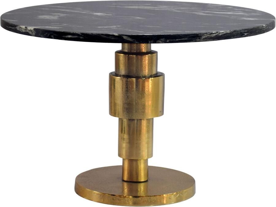 Wohnling Salontafel zwart marmeren blad 60x60 cm - Foto 2