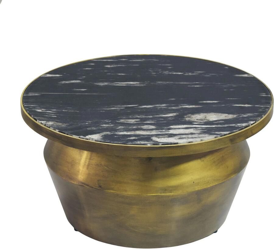 Wohnling Salontafel zwart marmerlook 60 cm