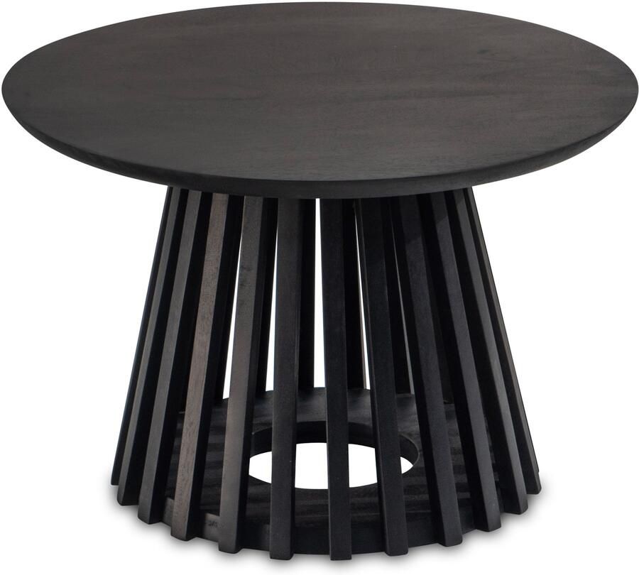 Industrieelinhuis.nl Salontafel zwart rond 60x60x41cm - Foto 2