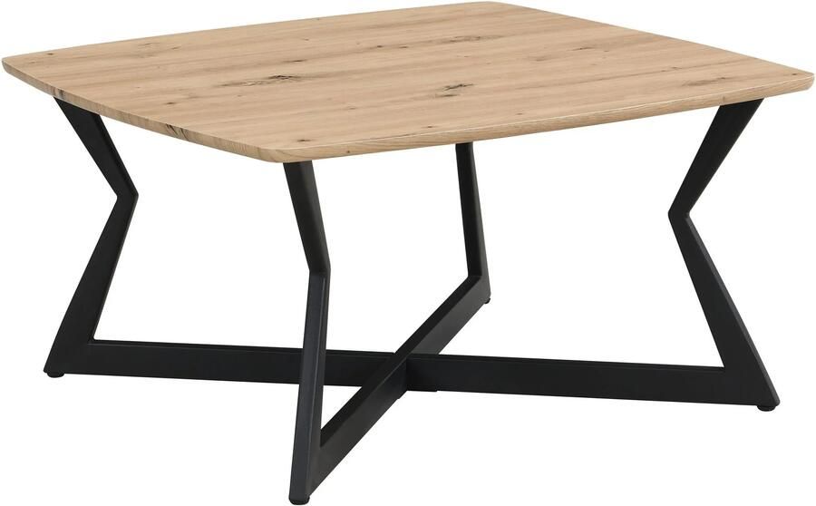 Wohnling Salontafel zwart vierkant 75x75 cm