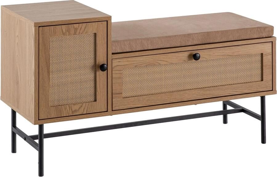 Wohnling Schoenenkast eiken 100x60x38 cm