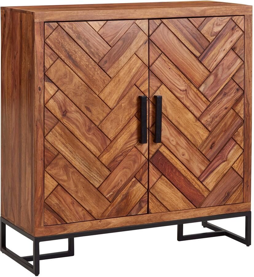 Wohnling Schoenenkast sheeshamhout 100 cm diep